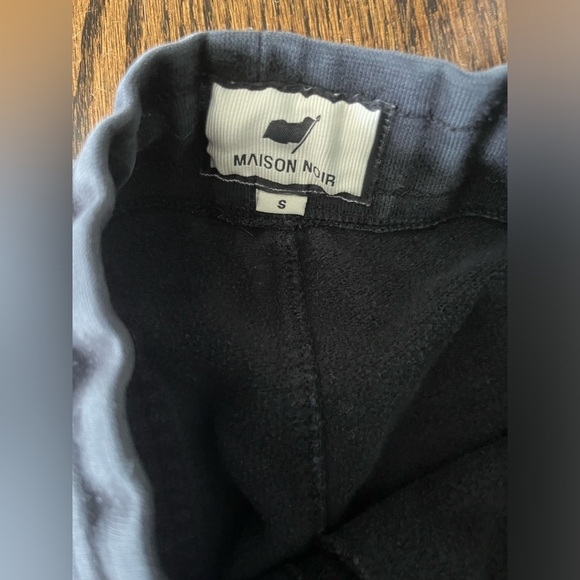 Maison Noir Wind Cotton Jogger Pants Men size Small Black - Picture 3 of 4